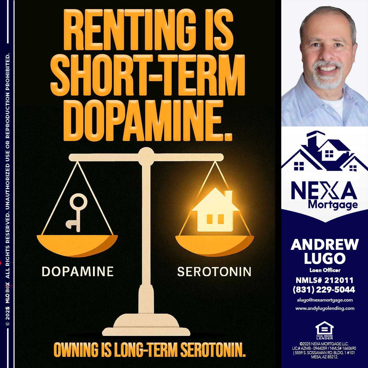 RENTING IS SHORT TERM - Andrew Lugo -Loan Officer