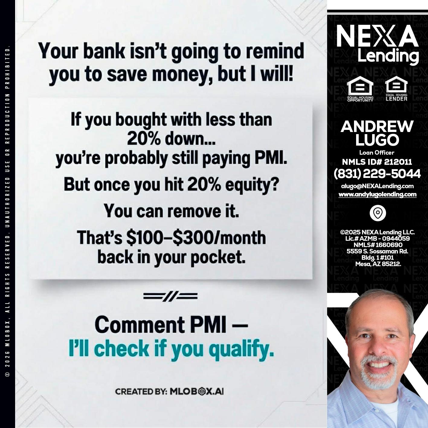 YOUR BANK ISNT - Andrew Lugo -Loan Officer