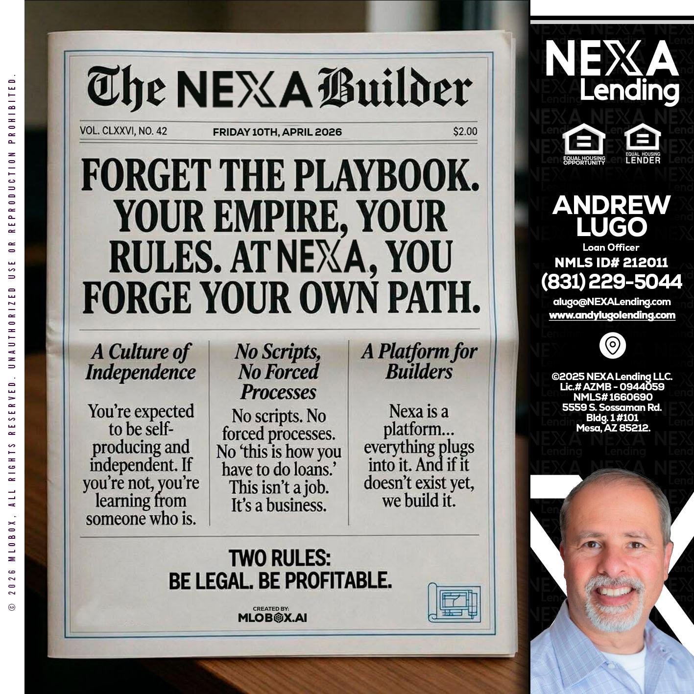 THE NEXA BUILDER - Andrew Lugo -Loan Officer
