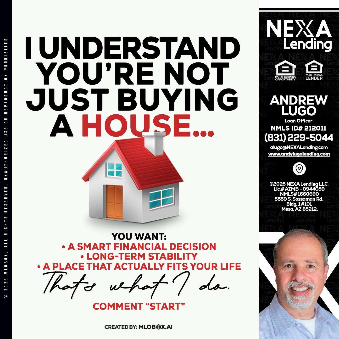 I UNDERSTAND - Andrew Lugo -Loan Officer