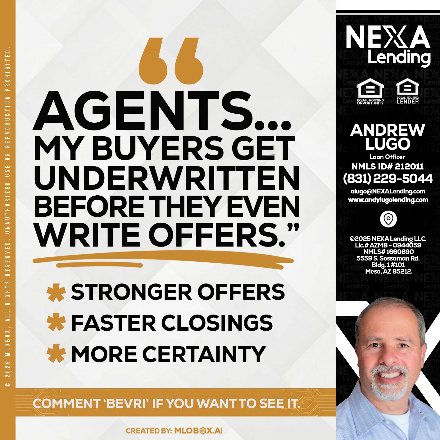 agents - Andrew Lugo -Loan Officer