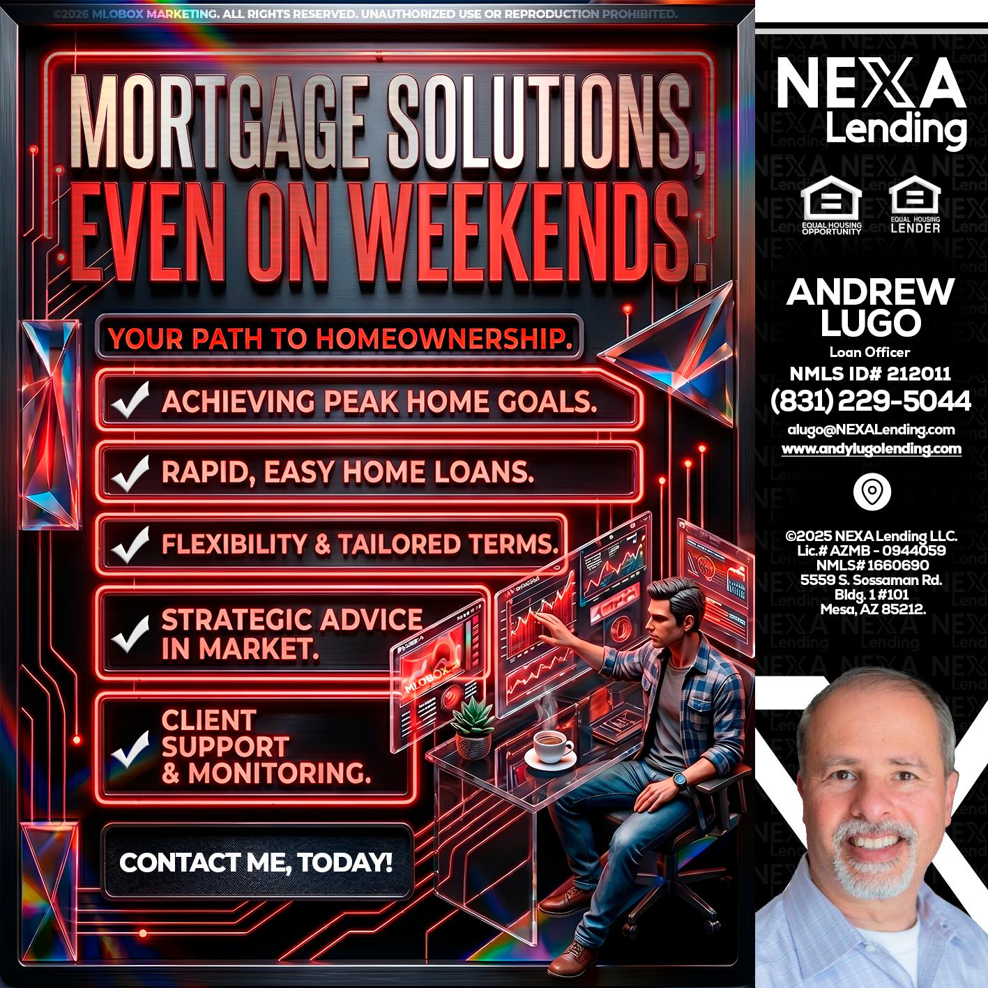 WEEKEND SOLUTIONS - Andrew Lugo -Loan Officer