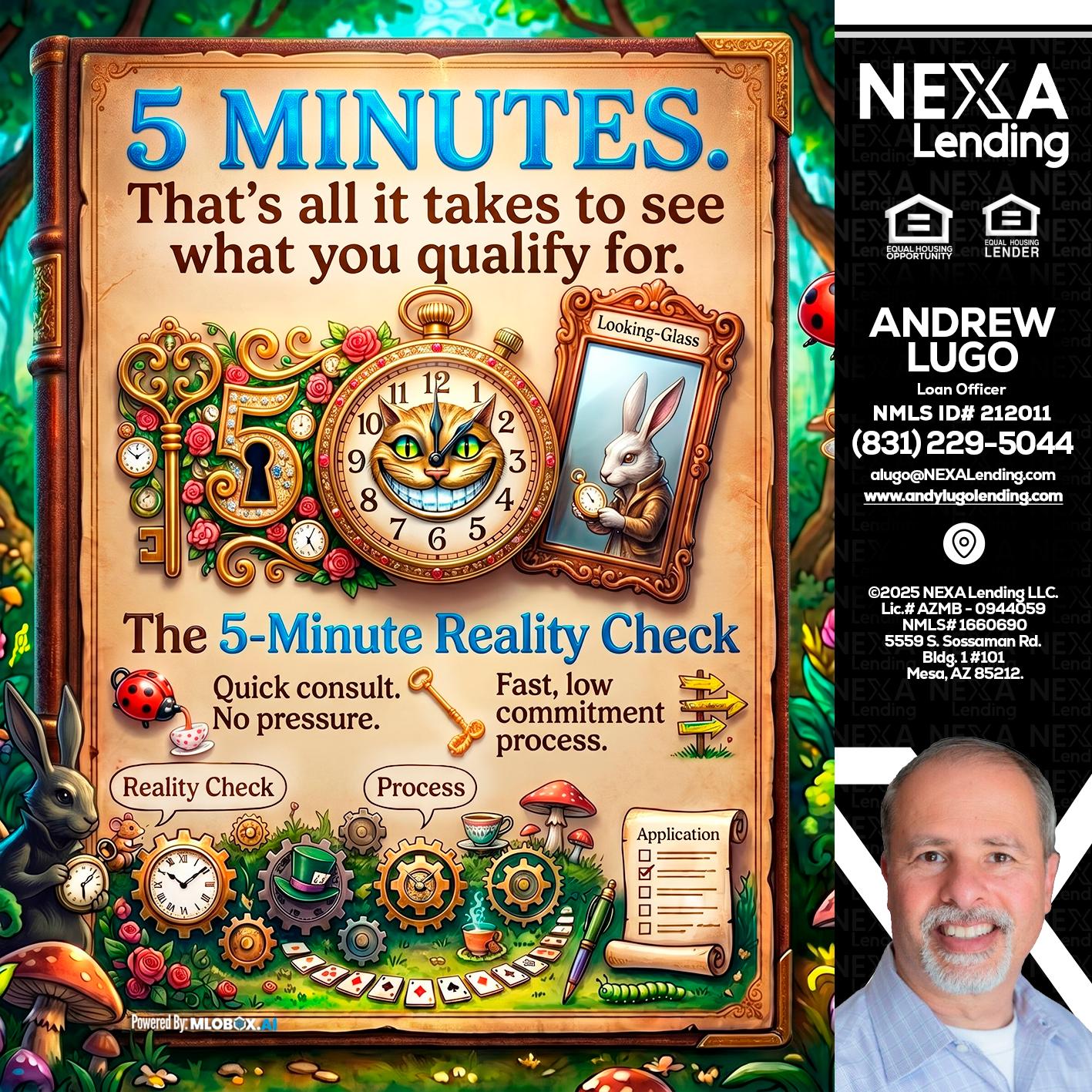 Reality Check! - Andrew Lugo -Loan Officer